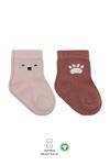 Bistyle 2li Bear Penye Soket Çorap 10116 Pembe