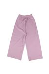 Kız Çocuk Lila Fitilli Bol Paça Tayt Pantolon