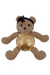 Amigurumi Kahve Bandanalı Ayıcık Gece Lambası Pilli Aksesuar Oyuncak