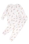 Unisex Ekru Ördek Baskılı Pijama Takımı