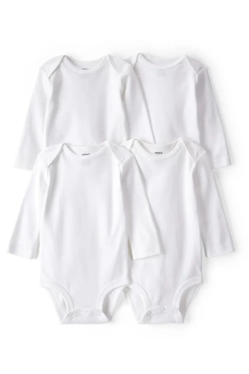 Carters Layette Bebek 4lü Beyaz Body Set 1L930610 Beyaz