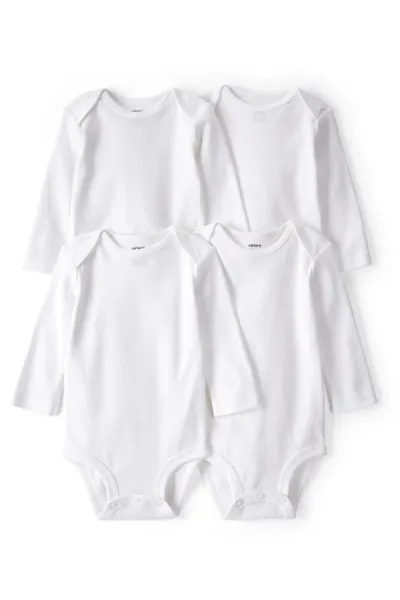 Carters Layette Bebek 4lü Beyaz Body Set 1L930610 Beyaz