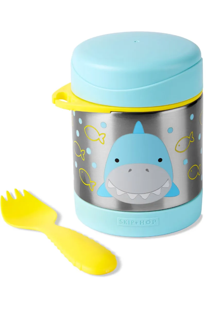 Skip Hop Zoo Paslanmaz Çelik Termos 325 ml Köpek Balığı