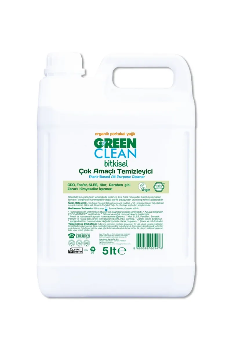 Green Clean Bitkisel Çok Amaçlı Temizleyici 5lt