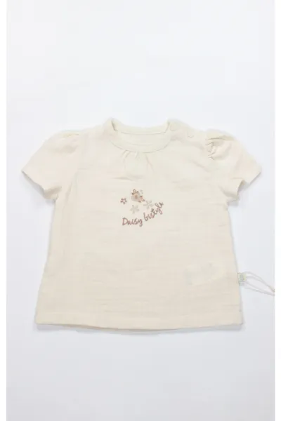 Bistyle 2li Takım Şortlu Müslin Daisy Flowers 14131 Somon