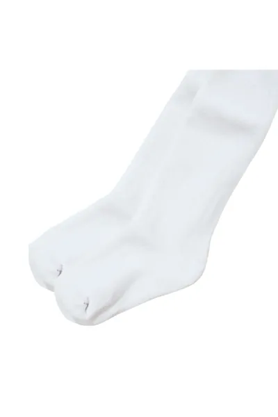 Unisex Beyaz Çift Katlı Havlu Külotlu Çorap