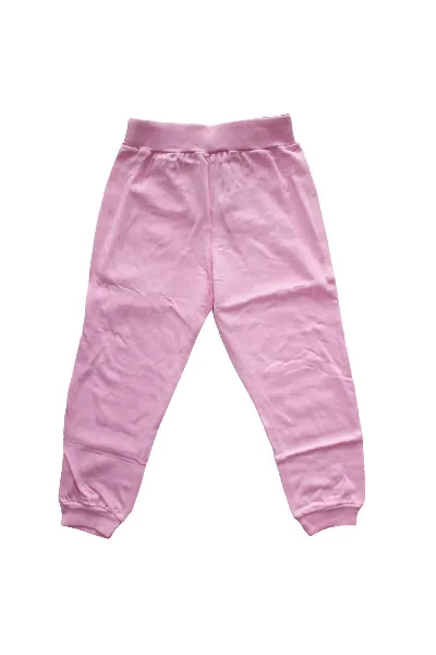 Kız Çocuk Pembe Happy Gökkuşağı Baskılı Tek Alt Eşofman