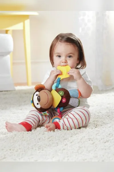 Skip Hop Bandana Buddies Peluş Aktivite Oyuncağı Maymun