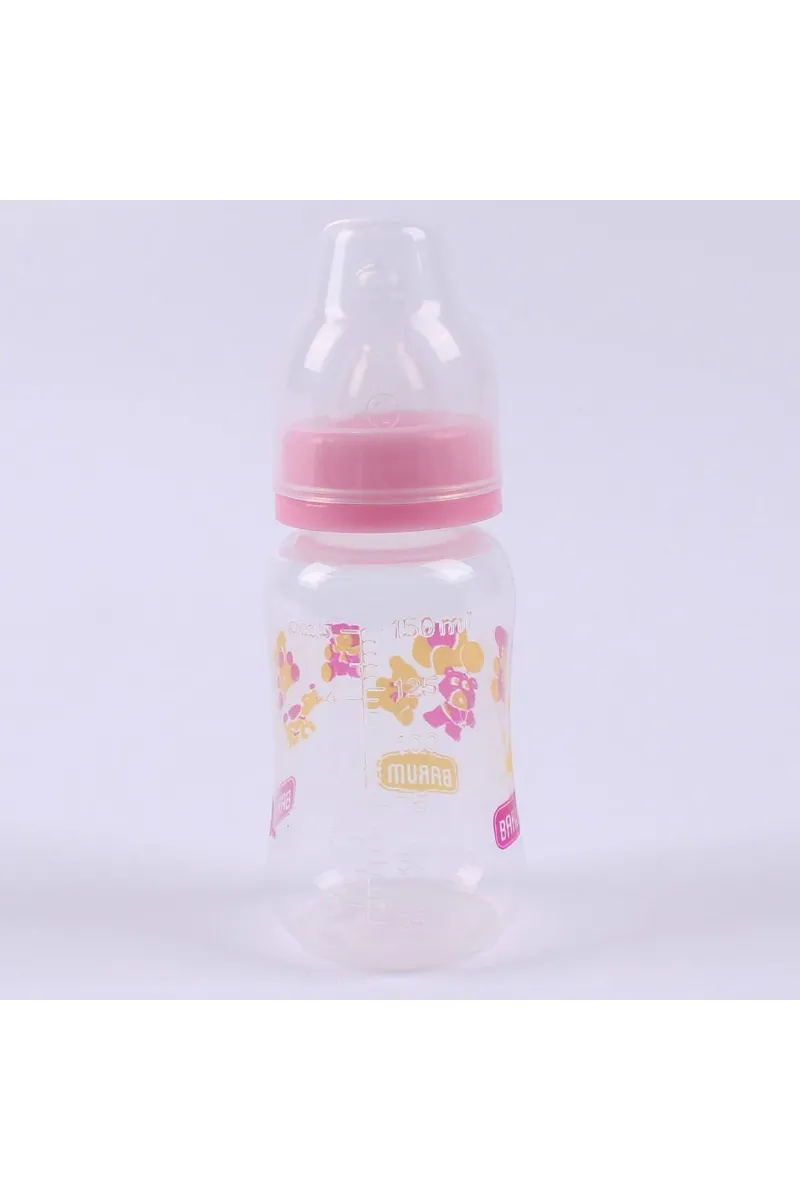 Barum Pembe Ayıcıklı Desenli Biberon 150 ml