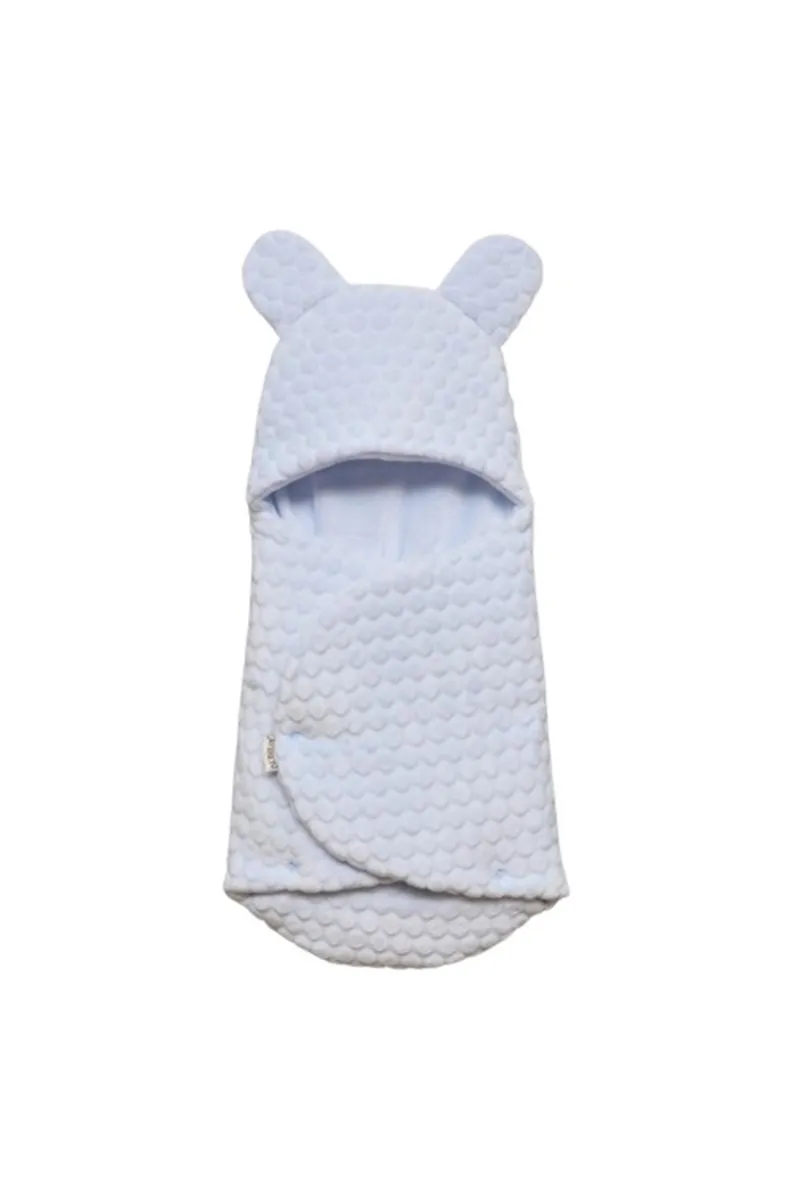 Bebitof Kabartmalı Velboa Kundak 95025 Mavi