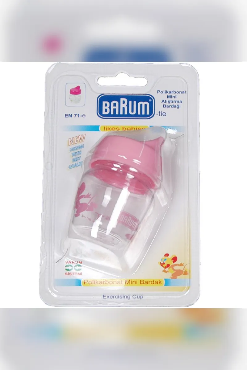 Barum Polikarbonat Mini Alıştırma Bardağı Pembe