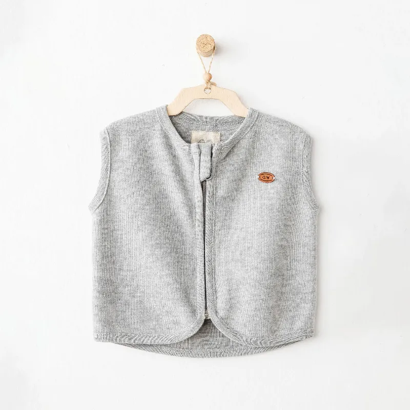 Andywawa Bebek Yelek Casual Ac26211 Grey