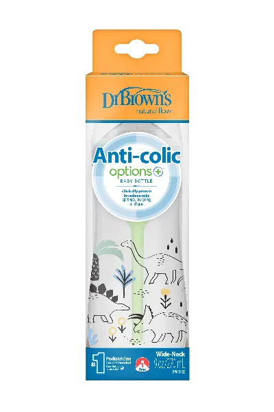 Dr.Brown's Geniş Ağız PP Antikolik Options Biberon  270 ml Erkek