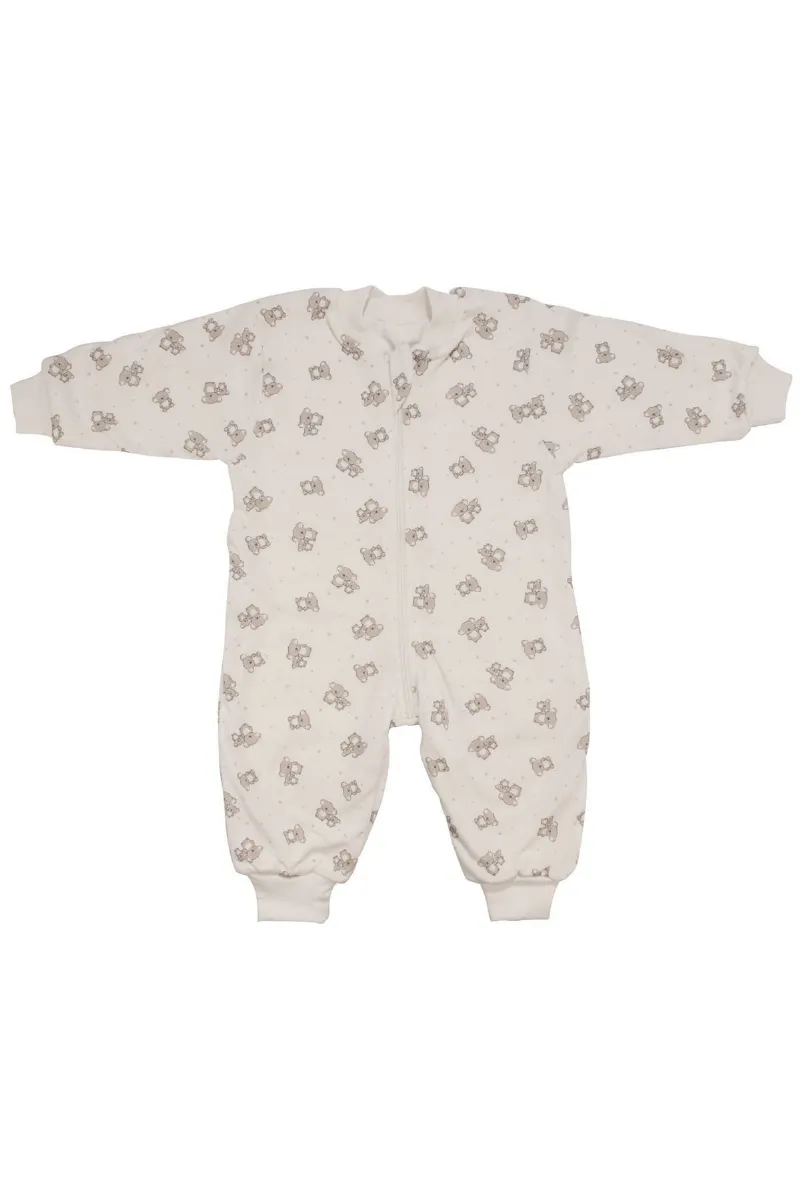 Unisex Ekru Koala Desenli Uyku Tulumu 1.5 Tog Uyku Tulumu