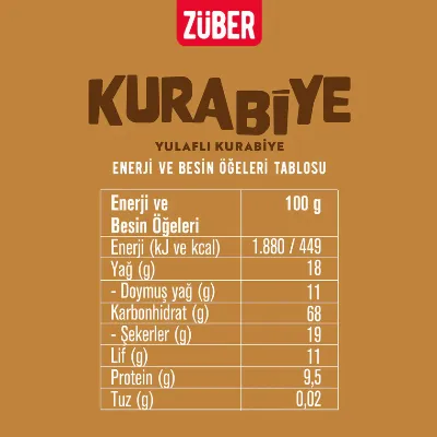 Züber Orijinal Yulaflı Kurabiye 80 Gr Yulaflı