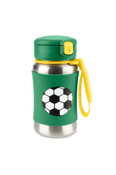 Skip Hop Zoo Pipetli Paslanmaz Çelik Suluk 350 ml Futbol