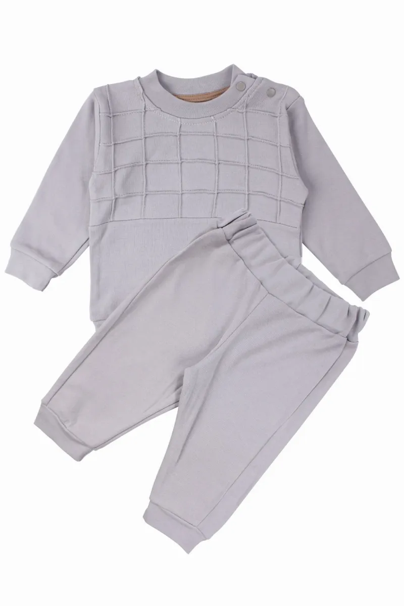 Erkek Bebek Gri Clothing Armalı İkili Takım