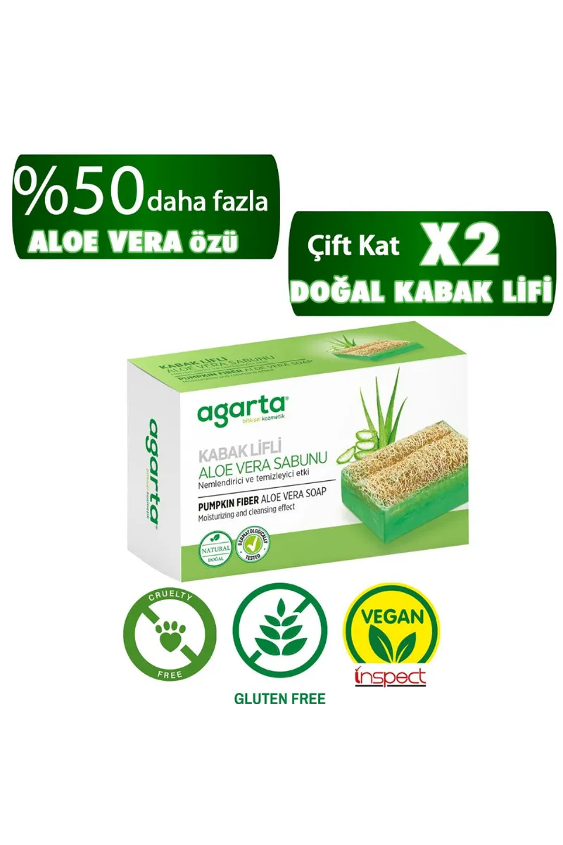 Agarta Kabak Lifli Aloe Vera Sabunu 125 Gr