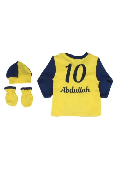 Unisex Taraftar FB Fenerbahçe İsme Özel 4 Parça Takım 0-3 Ay