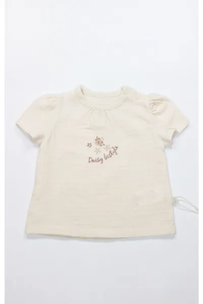 Bistyle 2li Takım Şortlu Müslin Daisy Flowers 14131 Somon