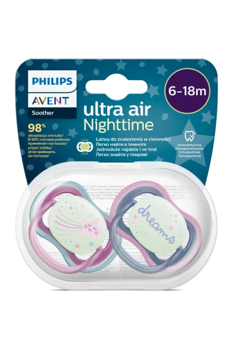 Philips Avent Ultra Air Gece Emzik 6-18 Ay Kız
