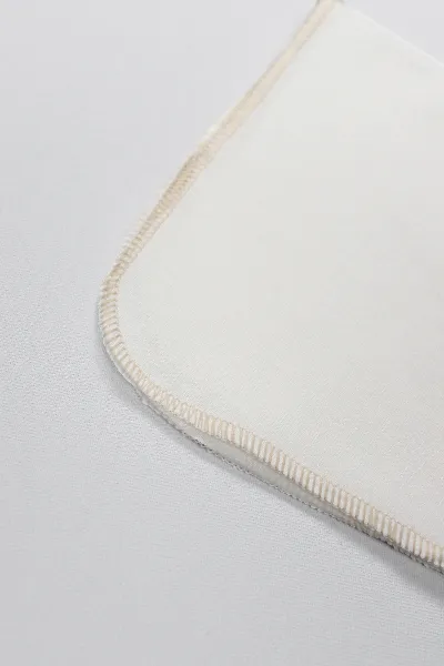 Bistyle Organik 28x28 6'Lı Penye Mendil 90103 Ekru