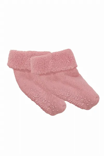 Unisex Pembe Kıvrık Sweet Kaydırmaz Taban Havlu Çorap