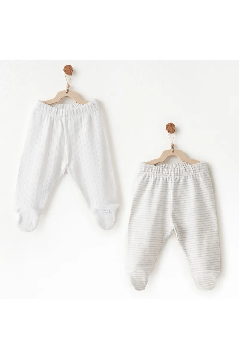 Andywawa AC26585 Hello Elephant 2li Patikli Pantolon White