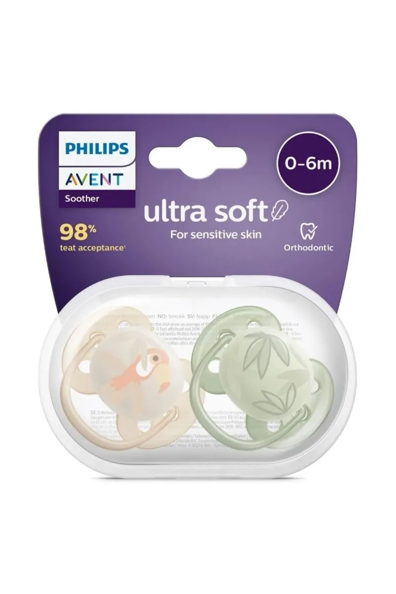 Philips Avent Ultra Yumuşak Emzik 0-6 Ay Erkek