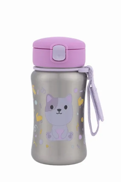 Skip Hop Besties Squad Paslanmaz Çelik Pipetli Suluk Kedi