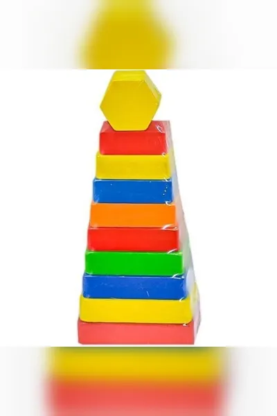 PlayWood Dikdörtgen Renkli Kule 393
