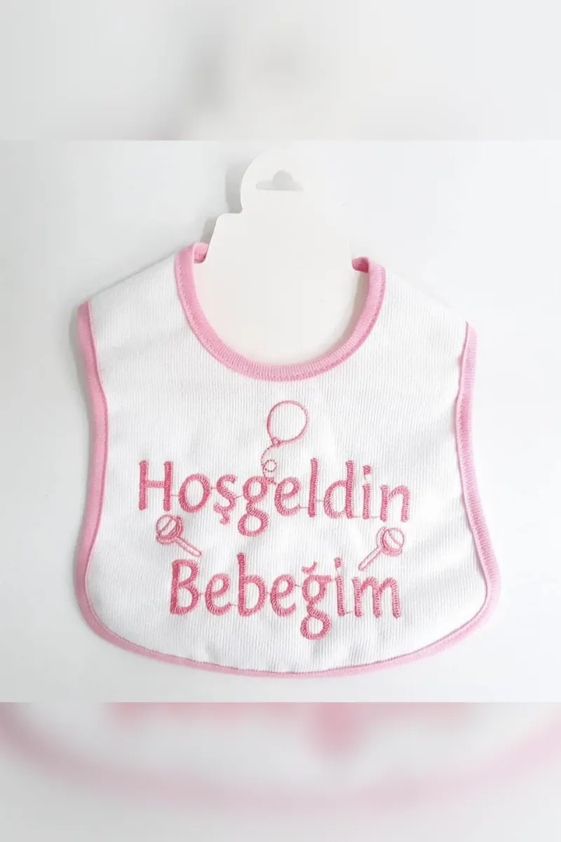 Hoşgeldin Bebeğim Su Geçirmez Kız Bebek Önlüğü