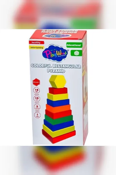 PlayWood Dikdörtgen Renkli Kule 393