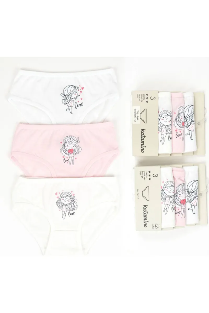 Katamino Safinaz Kız 3lü Slip K128666 Asorti