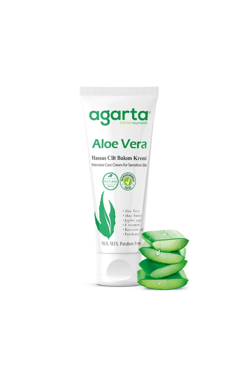 Agarta Doğal Cilt Bakım Kremi 75 ml Aloe Vera