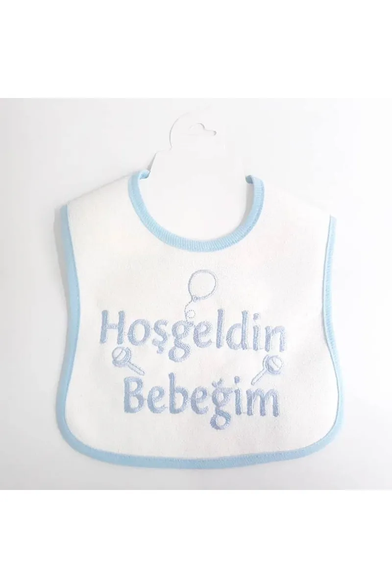 Hoşgeldin Bebeğim Su Geçirmez Erkek Bebek Önlüğü