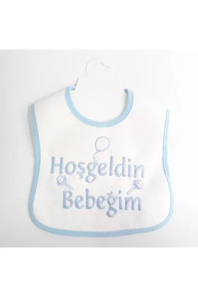 Hoşgeldin Bebeğim Su Geçirmez Erkek Bebek Önlüğü