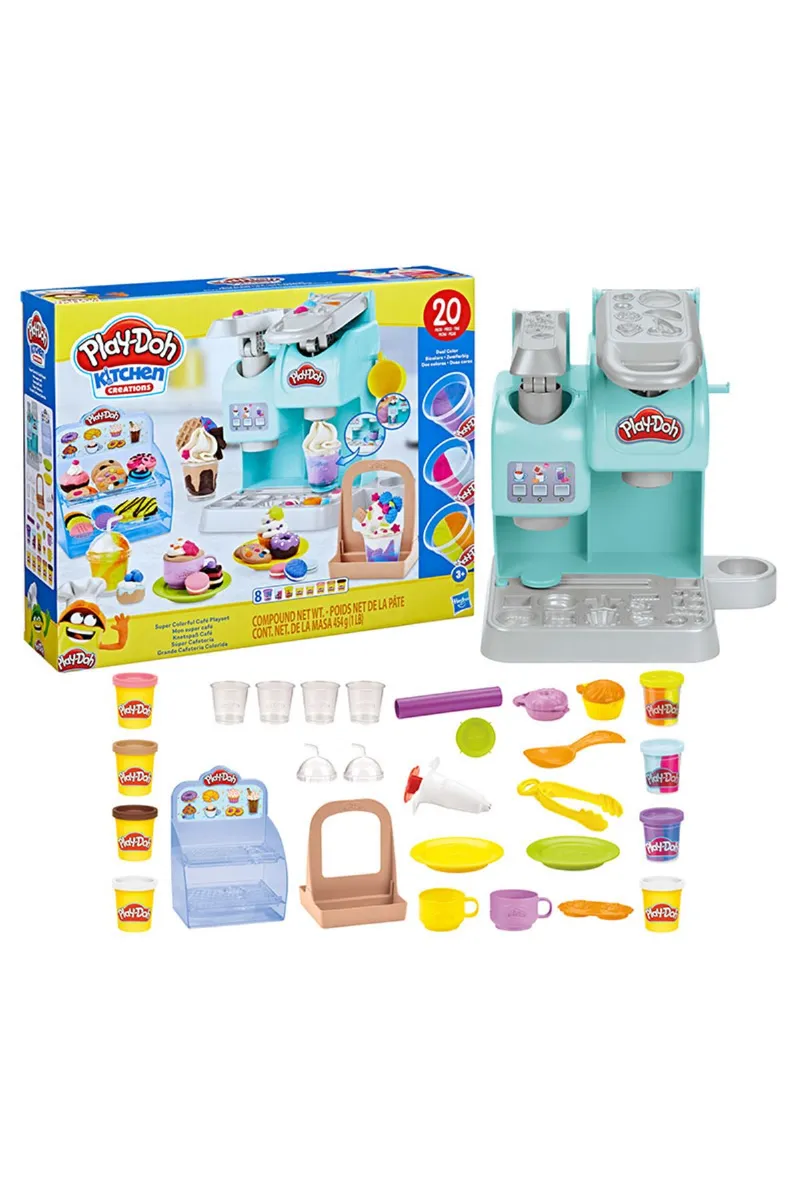 Play Doh Süper Renkli Kafe Oyun Seti F5836