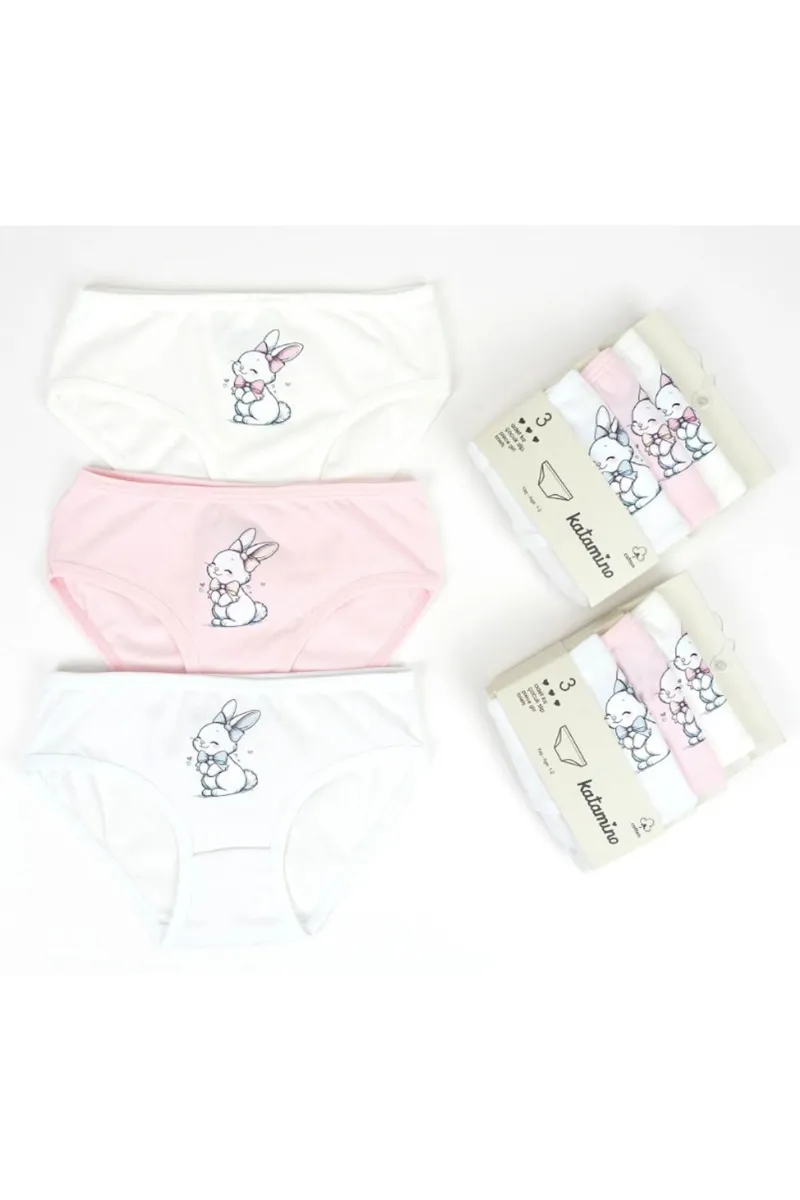 Katamino Tavisan 3lü Kız Slip Set K128668 Asorti