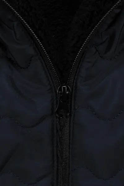 Unisex Lacivert İçi Peluş Kapitoneli Mont