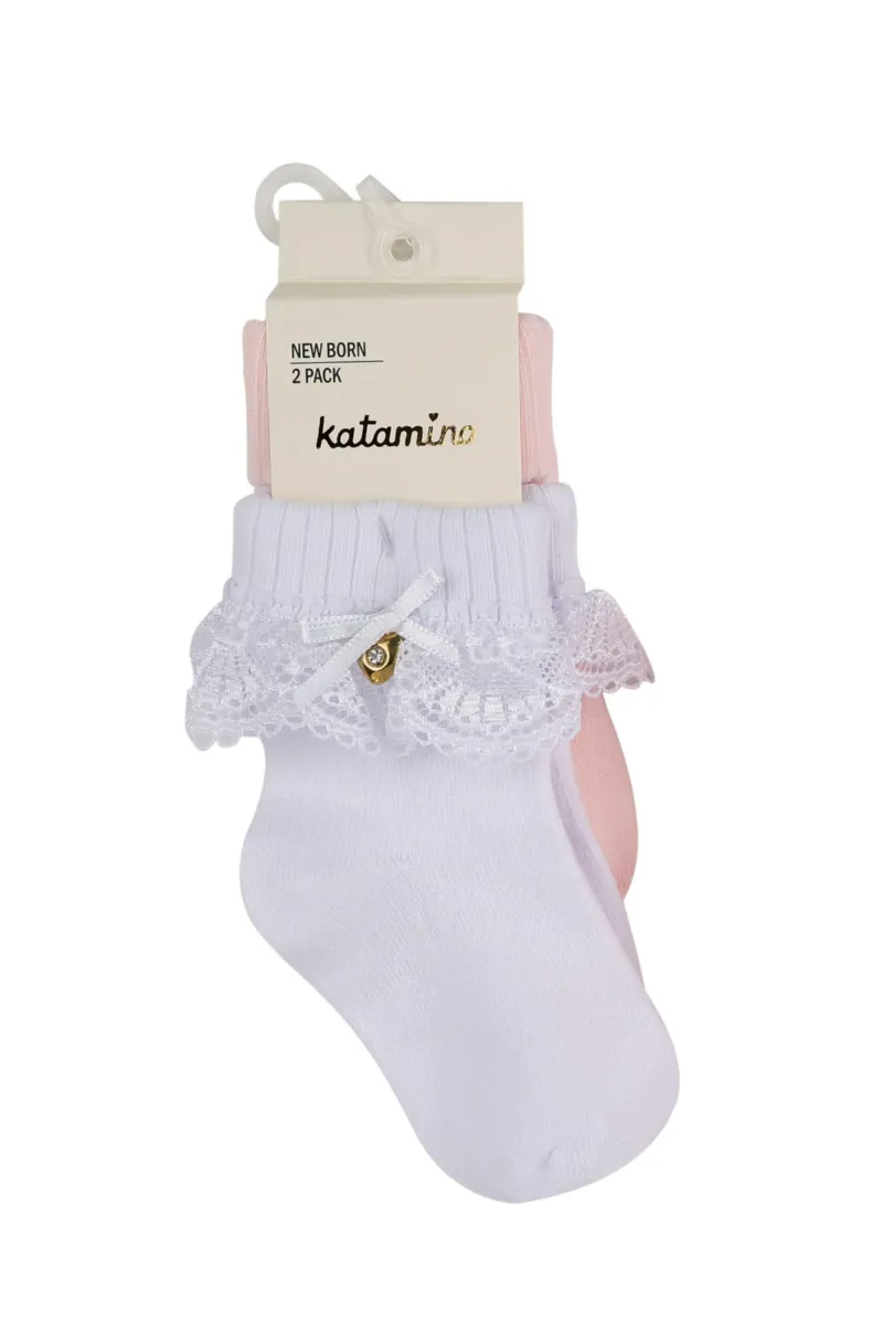 Katamino Amy 2'li Aks. Bebek Soket K44024 Asorti