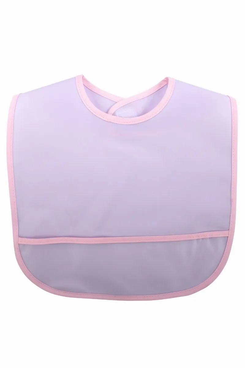 Kız Bebek Lila Pembe Su Geçirmez Mama Önlüğü 0-18 Ay