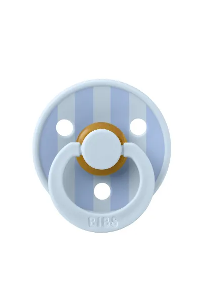 Bibs Studio Colour Block Kauçuk Emzik 0-6 Ay Baby Blue / Dusty Blue