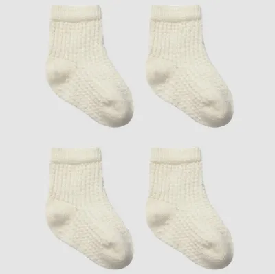 Bistyle Kabartma Prinç Penye Soket Çorap 2li 10152 Naturel