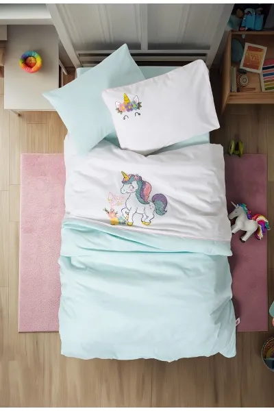 Cotton Box Punch Ranforce Nakışlı Bebek Nevresim Takımı Dolly