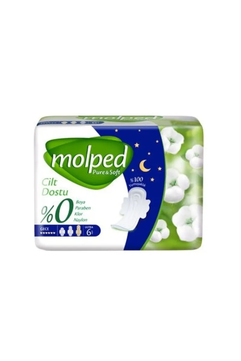 Molped Pure & Soft Gece Ped 6 Adet
