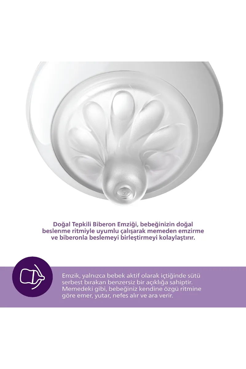 Philips Avent Doğal Tepkili Natural Response 2'Li Biberon Emziği No:6 6+ Ay