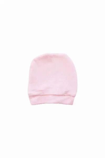 Sade Pembe Bereli Eldivenli Bebek Tulum