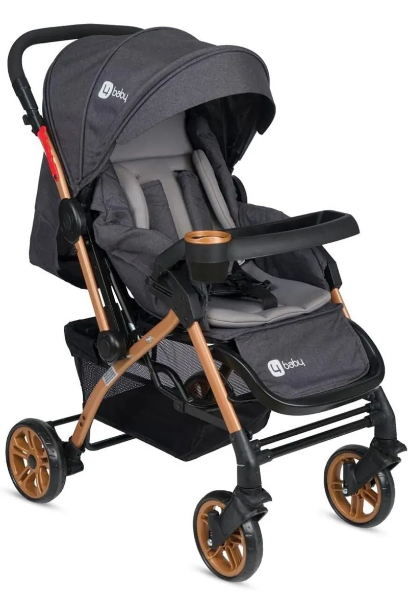 Four Baby Active Gold Antrasit Çift Yönlü Bebek Arabası
