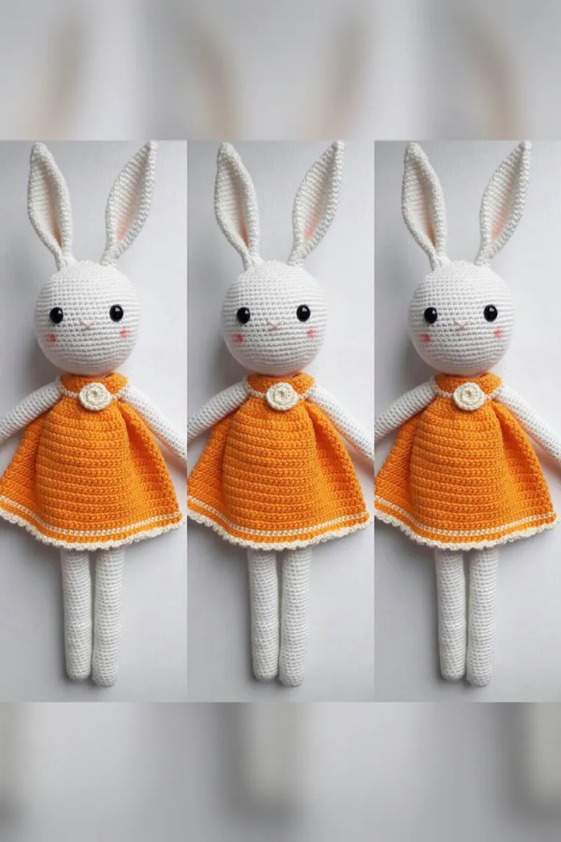 Organik Özel Üretim Kız Örgü Amigurumi Oyuncak Bebek